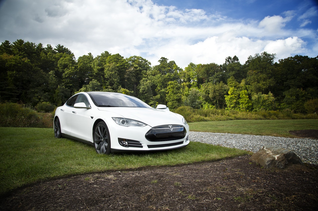 car, electric, tesla