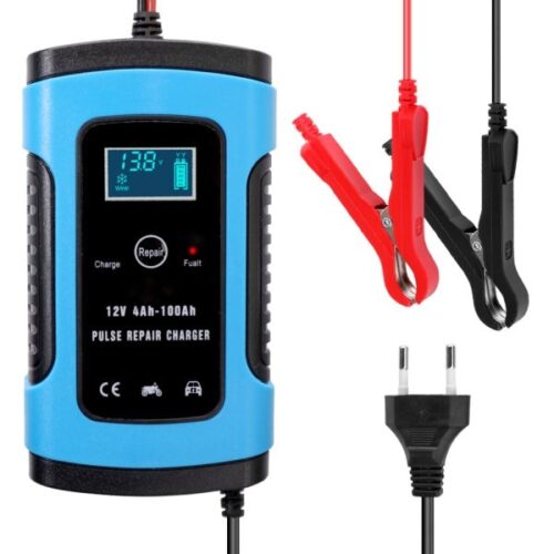 12V 6A Full Automatic Car Battery Charger Intelligent Fast Power Charging Pulse Repair Chargers Wet Dry Lead Acid Battery-charge