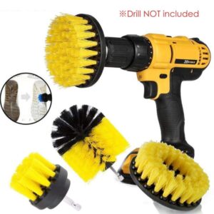 1 Set/3 PCS Electric Drill Brush Kit Plastic Round Cleaning Brush For Carpet Glass Car Tires Nylon Brushes Scrubber Drill