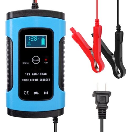 12V 6A Full Automatic Car Battery Charger Intelligent Fast Power Charging Pulse Repair Chargers Wet Dry Lead Acid Battery-charge