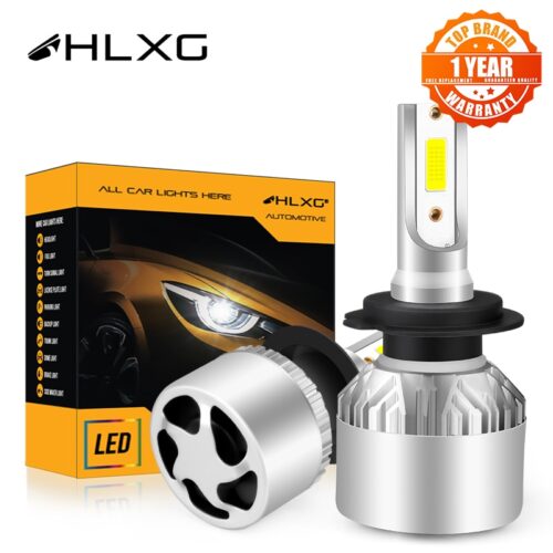 hlxg H4 LED H7 H11 H8 HB4 H1 H3 9005 HB3 Auto S2 Car Headlight Bulbs 72W 8000LM Car Accessories 6500K 4300K 8000K led fog light