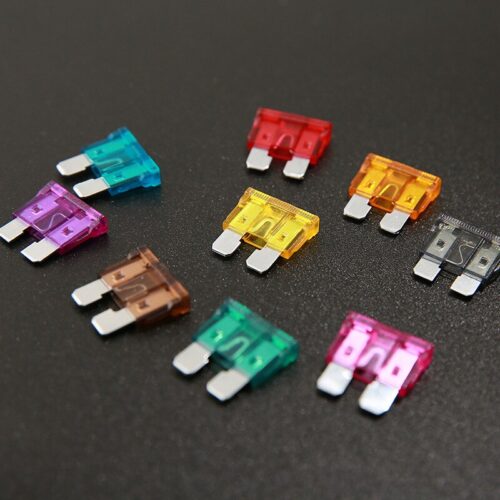 100PCS Car Fuses 2A 3A 5A 7.5A 10A 15A 20A 25A 30A 35A Amp with Box Clip Assortment Auto Blade Type Fuse Set Truck Auto Fuse Set