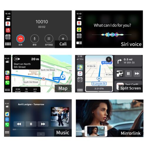 Carlinkit USB CarPlay Dongle/Android Auto for Android Car Android Multimedia Player iPhone Android phone Wired Autokit White
