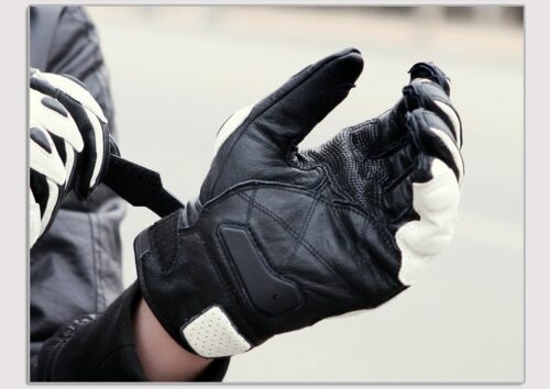 Men Motorcycle Leather Gloves