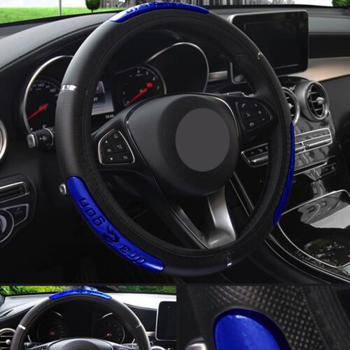 Auto Steering Wheel Cover: Faux Leather - Image 7