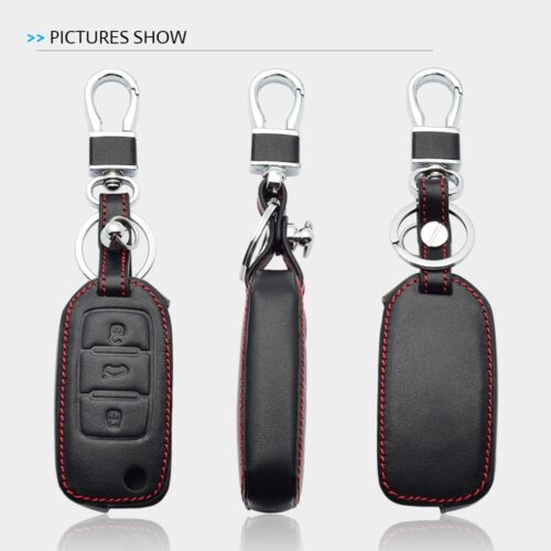 Leather Car Key Case For VW - Image 3