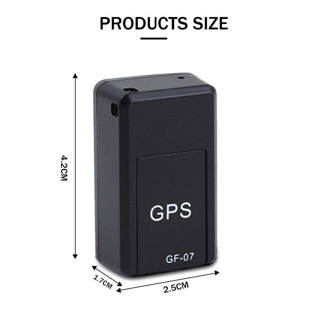 auto gps tracker device size