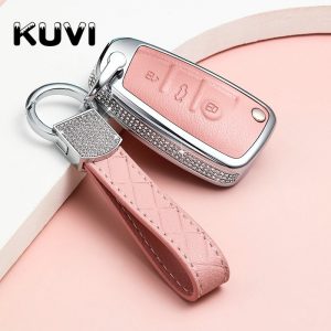 Leather Key Case Holder For AUDI