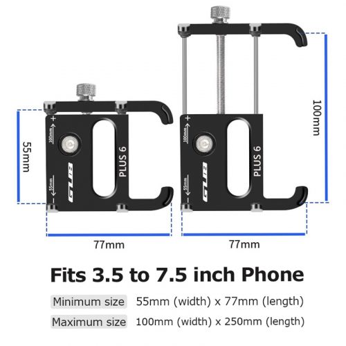 Bike Cell Phone Holder GUB Aluminum Bicycle Phone Holder - Image 2