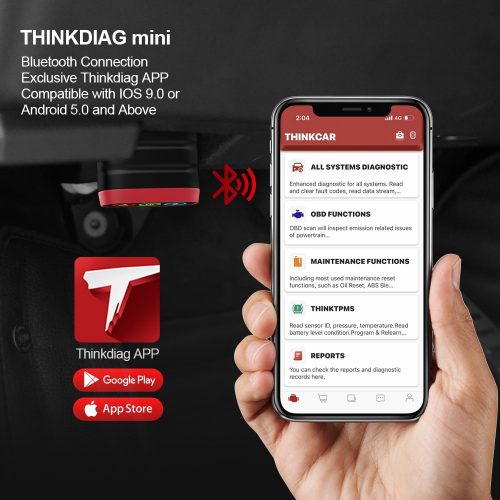 New THINKCAR THINKDIAG Mini Auto Diagnostic Tool All Cars Full System Diagnose Lifetime Free OBD2 Scanner Read/Clear Code Error - Image 5