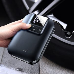 USAMS 2022 cordless handheld 5000mAh battery air pump mini digital tire inflator