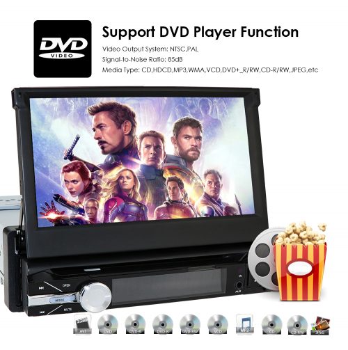 1 DIN 7 Inch Touch Screen Android Car CD DVD Player Auto Radio With GPS Navigation BT WiFi Support Camera OBD DAB+ - Image 5