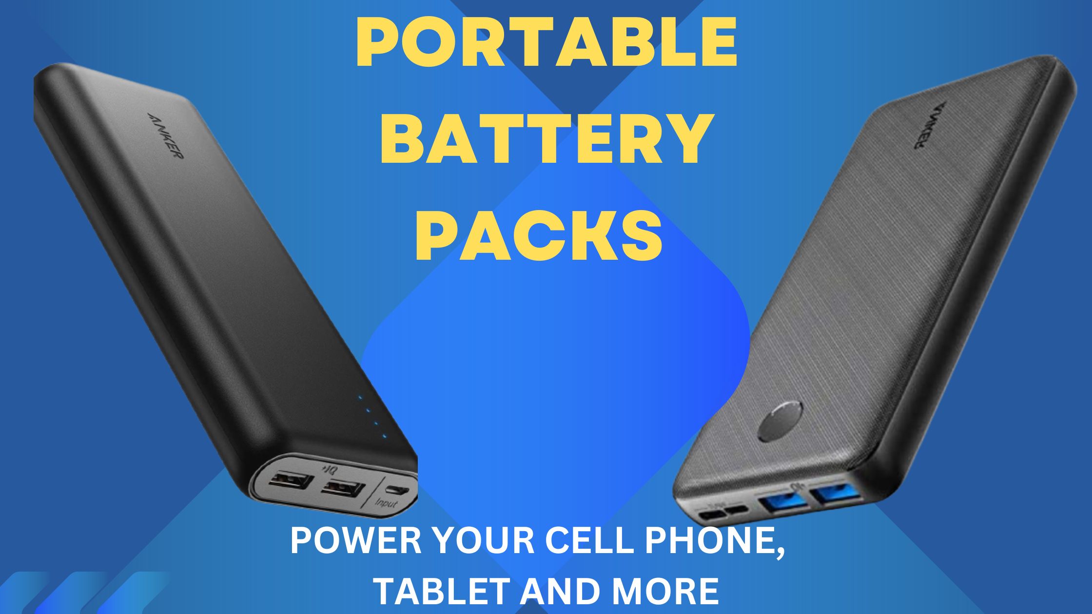 Portable battery packs 